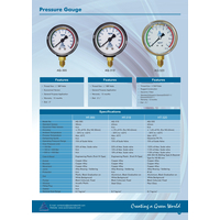 عداد ضغط معدن مطلي (صفر- 16) ض ج بالجلسرين
